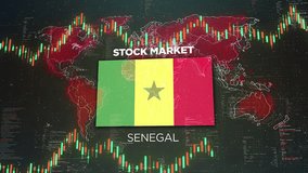 Senegal Stock Market Chart Background with Flag - Powered by Shutterstock - Get 15% off with code: PIKWIZARD15