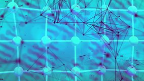 Animation of dna strands, data processing and network of connections. Global science, connections, computing and data processing concept digitally generated video. - Powered by Shutterstock - Get 15% off with code: PIKWIZARD15