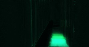 Coding, hologram and digital with data transfer in server room of binary code, programming and cloud computing. Metaverse, pattern and connection of it, network system and software update of security - Powered by Shutterstock - Get 15% off with code: PIKWIZARD15