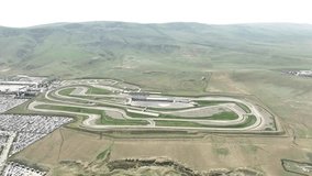 Aerial View Of a Race Track - Drone Shot - Original Footage - Powered by Shutterstock - Get 15% off with code: PIKWIZARD15