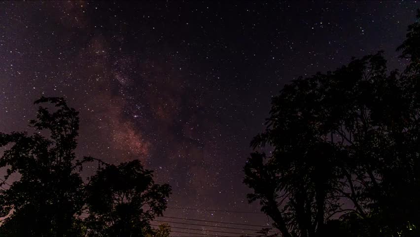 milkyway and star trails in himalayas 