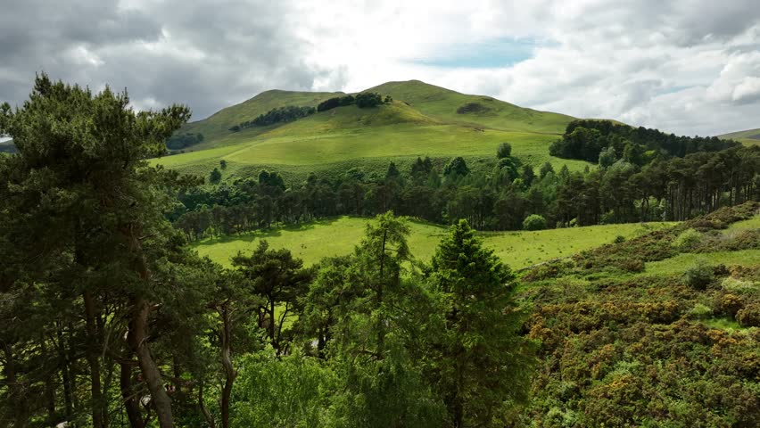 Turnhouse Hill Pentland Hill Drone Shot