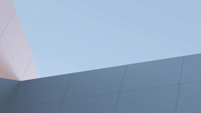 Concrete, block wall with sunset beam and sky. Architectural design, minimalist structure. Modern abstract high building,animation.3D render - Powered by Shutterstock - Get 15% off with code: PIKWIZARD15