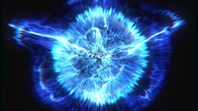 4K Explosion particle effect. Fireworks particle forming phoenix wings. Isolated on black background. Floating particle explode sparkles. Glowing Shock Wave Particles. Overlay. 60 fps for Logo, Text - Powered by Shutterstock - Get 15% off with code: PIKWIZARD15