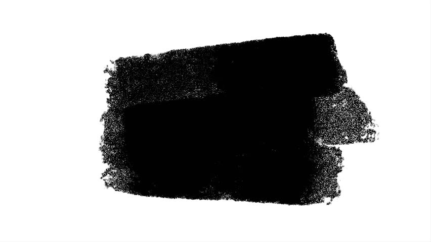 Paint brush stroke black and white background fill animation of brushstroke