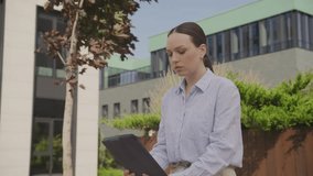 Business Woman Headache Stress on Tablet - Powered by Shutterstock - Get 15% off with code: PIKWIZARD15