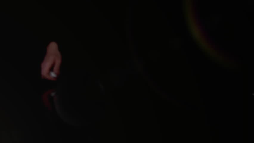 Rolling dice and bright light animation over dark background. Gambling, glowing, casino, luck, game, chance