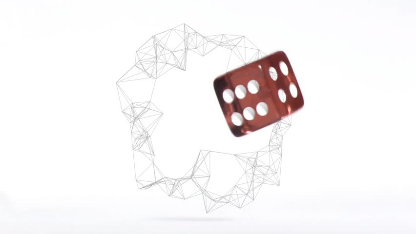 Rotating red dice with wireframe geometric shapes animation on white background. rotation, abstract, 3D, digital, motion, futuristic - Powered by Shutterstock - Get 15% off with code: PIKWIZARD15