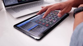 Appointment Schedule Planner And Date Calendar On Tablet - Powered by Shutterstock - Get 15% off with code: PIKWIZARD15