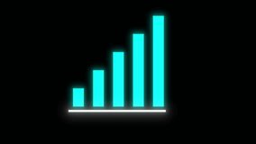 4k mobile network animation rising. Data connection of mobile or any network. simple network bark increasing. Mobile data connection animation. High Quality Network signal bars. 4g or 5g connections. - Powered by Shutterstock - Get 15% off with code: PIKWIZARD15