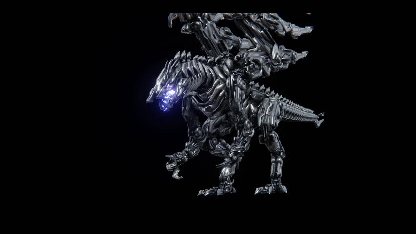 A robot dinosaur monster Art.