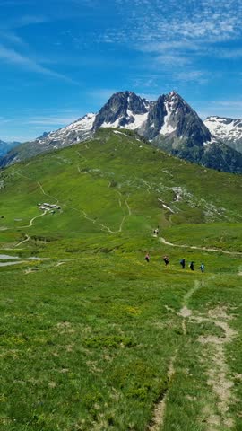 Ville des Glaciers, stage of Tour de Mount Blanc, France
