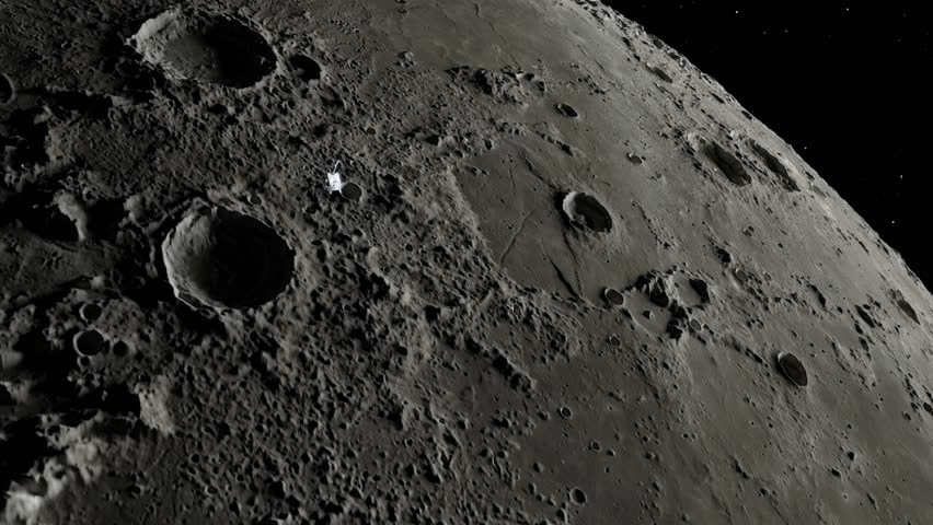 Animation depicting Artemis flyby of the Moon.