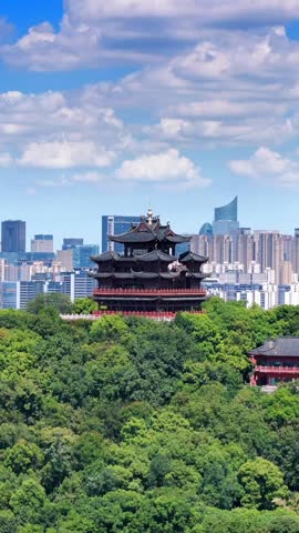 Wushan Chenghuang Ge Scenic Area, West Lake Scenic Area, Hangzhou City, Zhejiang Province, China