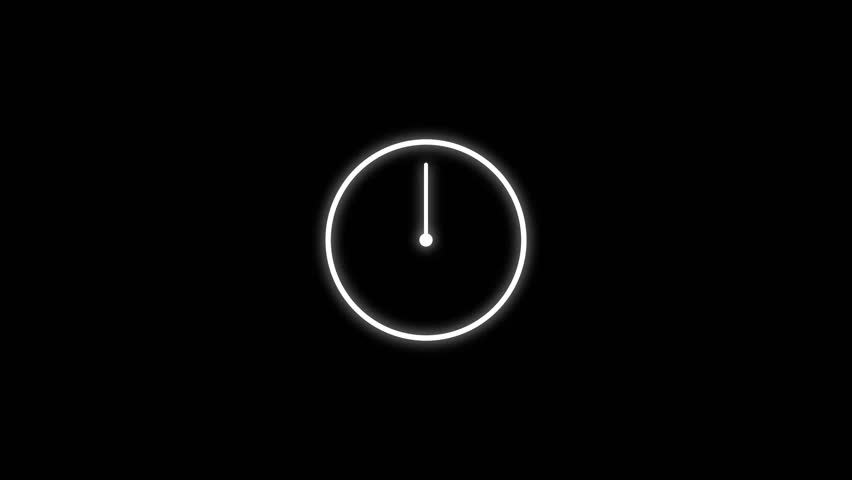 Stopwatch animated clock icon animation. Clock with moving arrows -4k video. - Powered by Shutterstock - Get 15% off with code: PIKWIZARD15