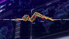Colorful financial graphs and data processing animation over world map background. Finance, analytics, global, economic, statistics, technology - Powered by Shutterstock - Get 15% off with code: PIKWIZARD15