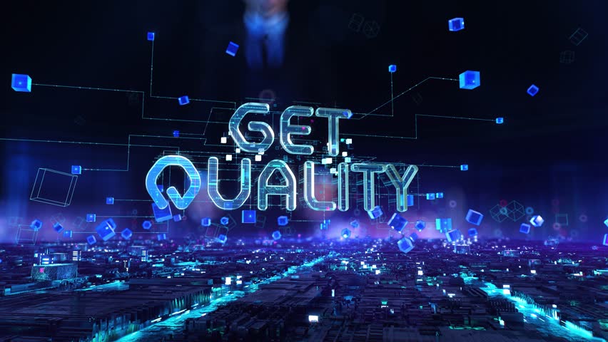 Get Quality- businessman working with virtual reality at office. - Powered by Shutterstock - Get 15% off with code: PIKWIZARD15