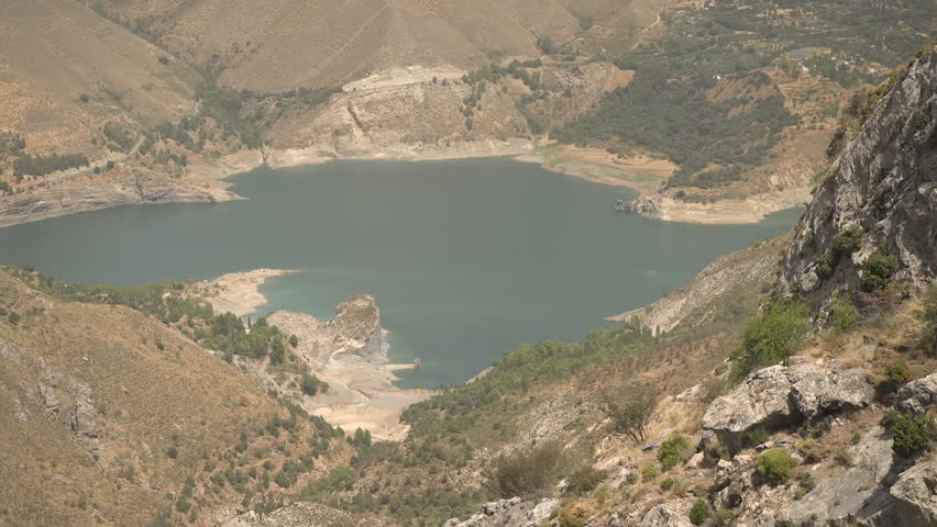 A breathtaking view of a lake in the Sierra Nevada in Spain