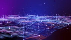 Flying through futuristic digital geology terrain, digital data telemetry and engineer topography with contour lines. 3D wireframe cartography concept.  - Powered by Shutterstock - Get 15% off with code: PIKWIZARD15