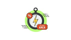 4k Stopwatch with Tag. Flash Sale Concept Animation Video  - Powered by Shutterstock - Get 15% off with code: PIKWIZARD15