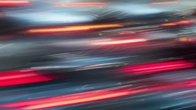 Long exposure time-lapse rush hour drive in big city at night, bright colorful light trails from vehicles, lot of driving cars speedy traffic lights blurred fast motion, abstract timelapse city life - Powered by Shutterstock - Get 15% off with code: PIKWIZARD15