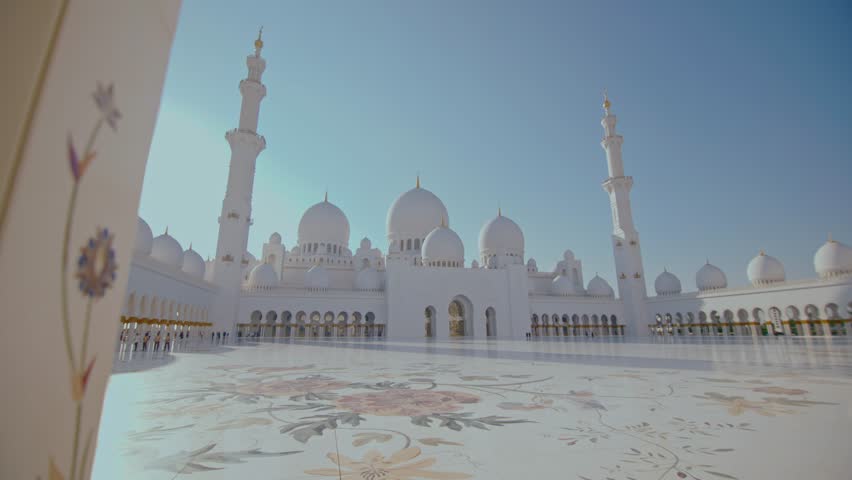 Sheikh Zayed Grand Mosque in Abu Dhabi, the capital city of United Arab Emirates.