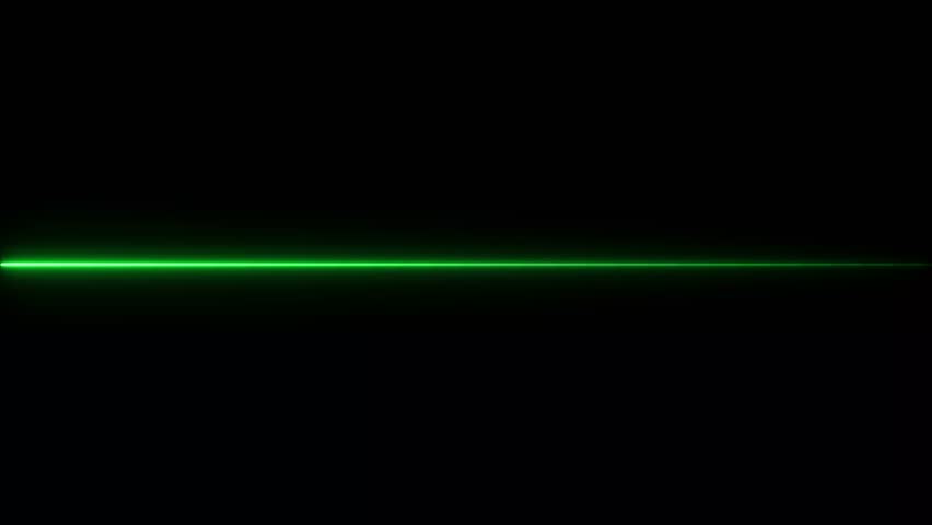 Neon line abstract loop animation of glowing horizontal neon line.