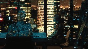 Digital human and chat bot work together. 3d rending idea - Powered by Shutterstock - Get 15% off with code: PIKWIZARD15