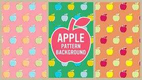 Apple pattern background set (6 seconds loop) - Powered by Shutterstock - Get 15% off with code: PIKWIZARD15