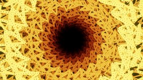 3D rendering of yellow kaleidoscopic patterns moving in loop - Powered by Shutterstock - Get 15% off with code: PIKWIZARD15