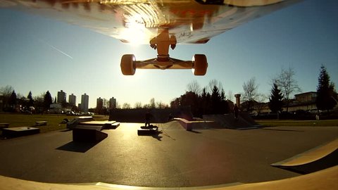 Camera under the skateboard