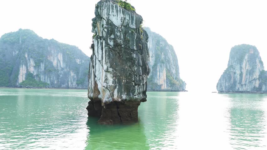 Landscape Ha Long bay, Vietnam. This is the UNESCO World Heritage Site, it is a beautiful natural wonder in northern Vietnam