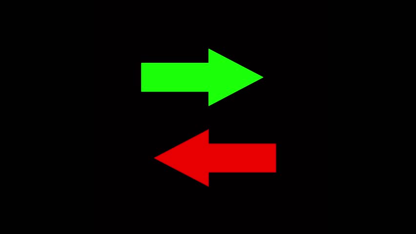 Two Moving arrow on up down