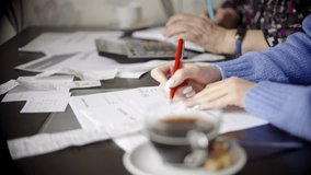 Energy Costs And Unpaid Bills. Counting Money. Home Expenses.Check Papers Feel Confused Overspending Family Budget Accumulating Tax Bill Debt. Distressed Find Overdue Invoice Discuss Financial Problem - Powered by Shutterstock - Get 15% off with code: PIKWIZARD15