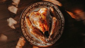 Delicious Oven Roasted Thanksgiving Turkey on Wooden Table - Powered by Shutterstock - Get 15% off with code: PIKWIZARD15
