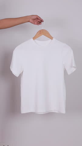 T-shirts are being tossed around to show off the beautiful fabric.