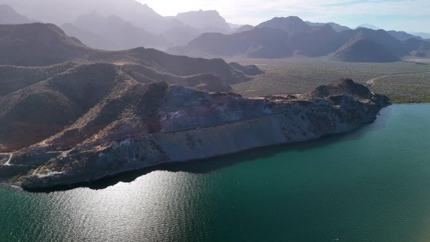 Shot of road in baja california sur