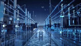 Digital Smart Power Grid Energy 3D animation - Powered by Shutterstock - Get 15% off with code: PIKWIZARD15