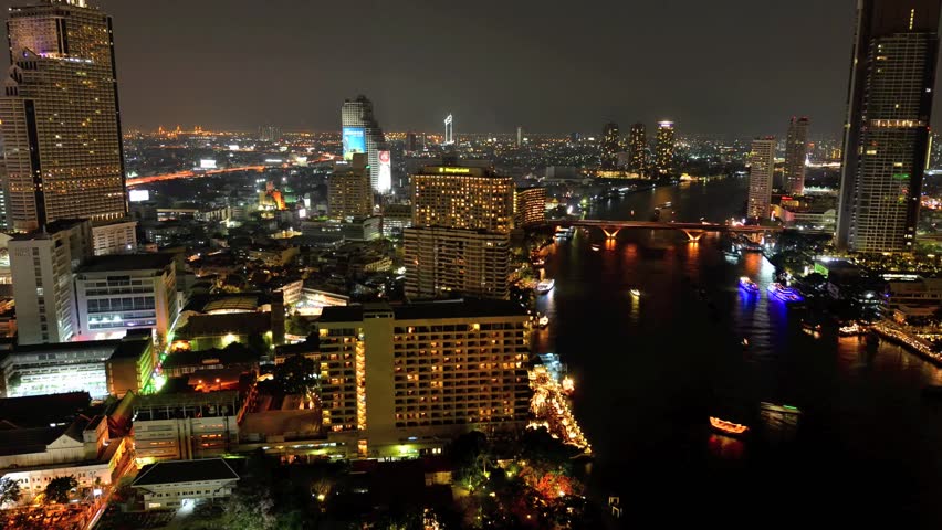 Modern city view of Bangkok, Thailand. Cityscape. 