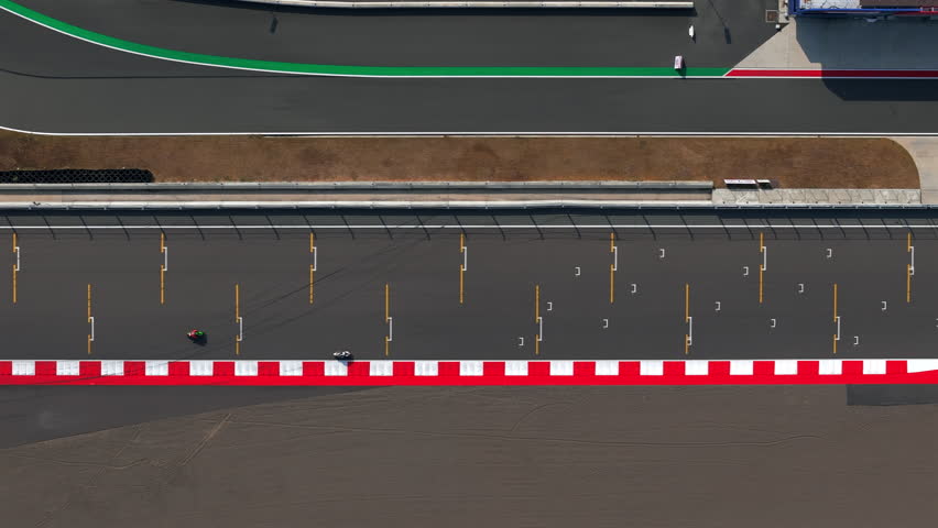 Sport Racing on Motorcycles Top View