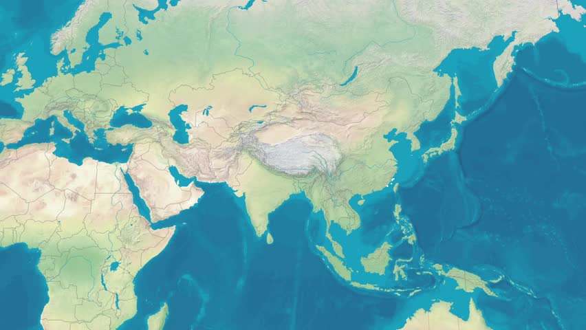 China Map with label name zoom in