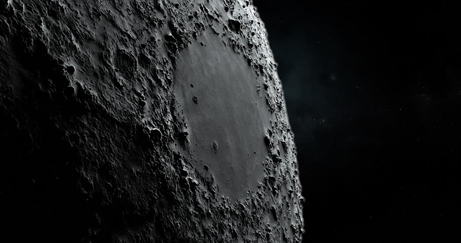 Surface of moon in Mare Crisium