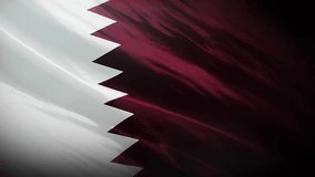 Qatar flag waving in the wind, Qatari flag animation waving - Powered by Shutterstock - Get 15% off with code: PIKWIZARD15