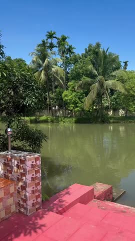 Pond of village  beauty of nature,amazing area.