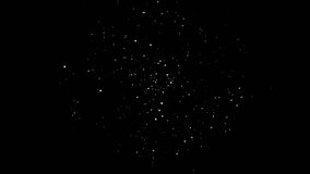 White dots forming a circles on black background 4k footage, dots animation for titles and tech animation, connecting dots animation, dots connect footage - Powered by Shutterstock - Get 15% off with code: PIKWIZARD15