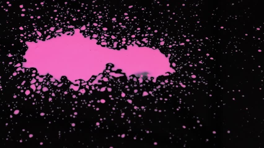 PINK COLOR DROP IN TO THE BALCK FLOOR 