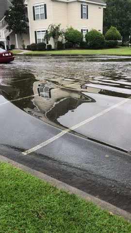 Flood Waters in Coastal SC following a September Tropical Depression moving along the coast