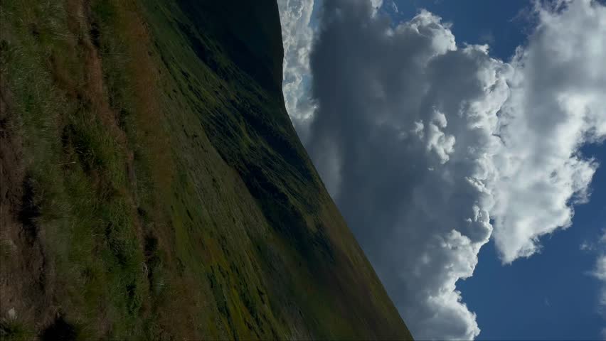 Mountainous landscape of ukraine in summertime	