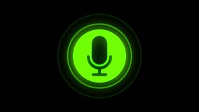 Digital Microphone line icon, Animated microphone icon, voice recording icon and Podcast Icon animation . - Powered by Shutterstock - Get 15% off with code: PIKWIZARD15