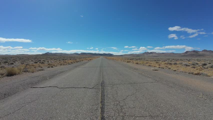 Lonely road in the middle of nevada 